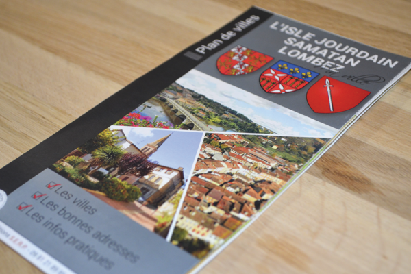 Plan de ville samatan-lombez L’isle jourdain